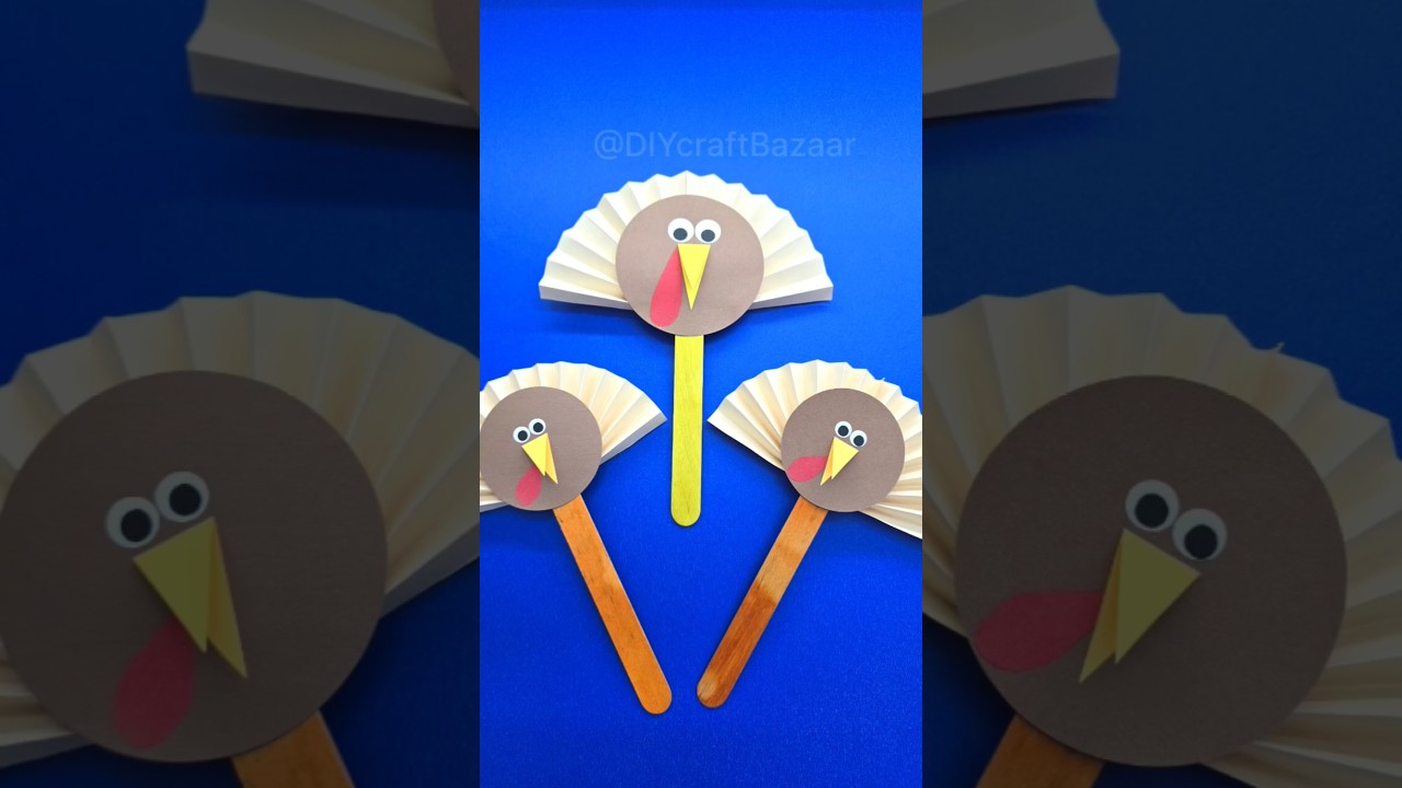 Turkey Puppets #puppet #turkey #turkeycraft #thanksgiving #thanksgivingday