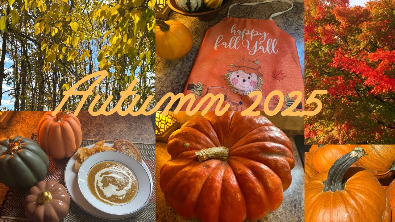 Cozy Fall day in Calgary, Easy Roasted Pumpkin Soup Recipe, Farm Visit and Fall Home decor