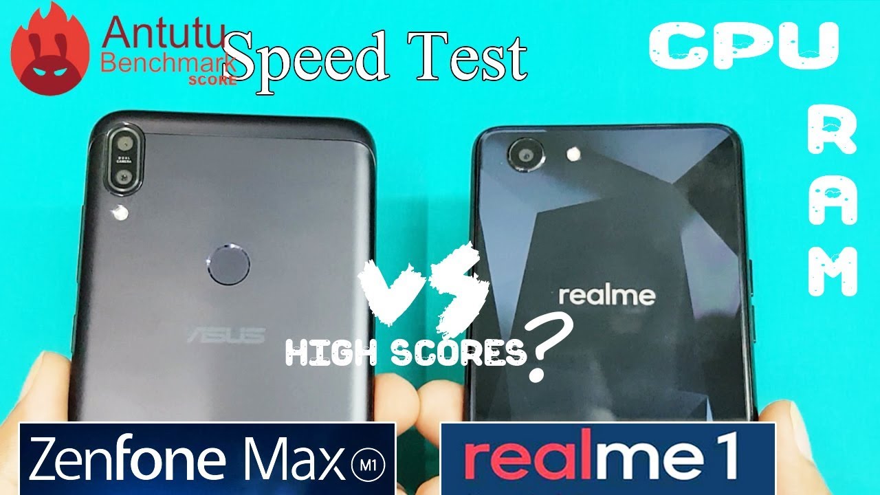 OPPO Realme 1 Vs Asus Zenfone Max Pro M1 Speed Test || Antutu Benchmarks Score Test