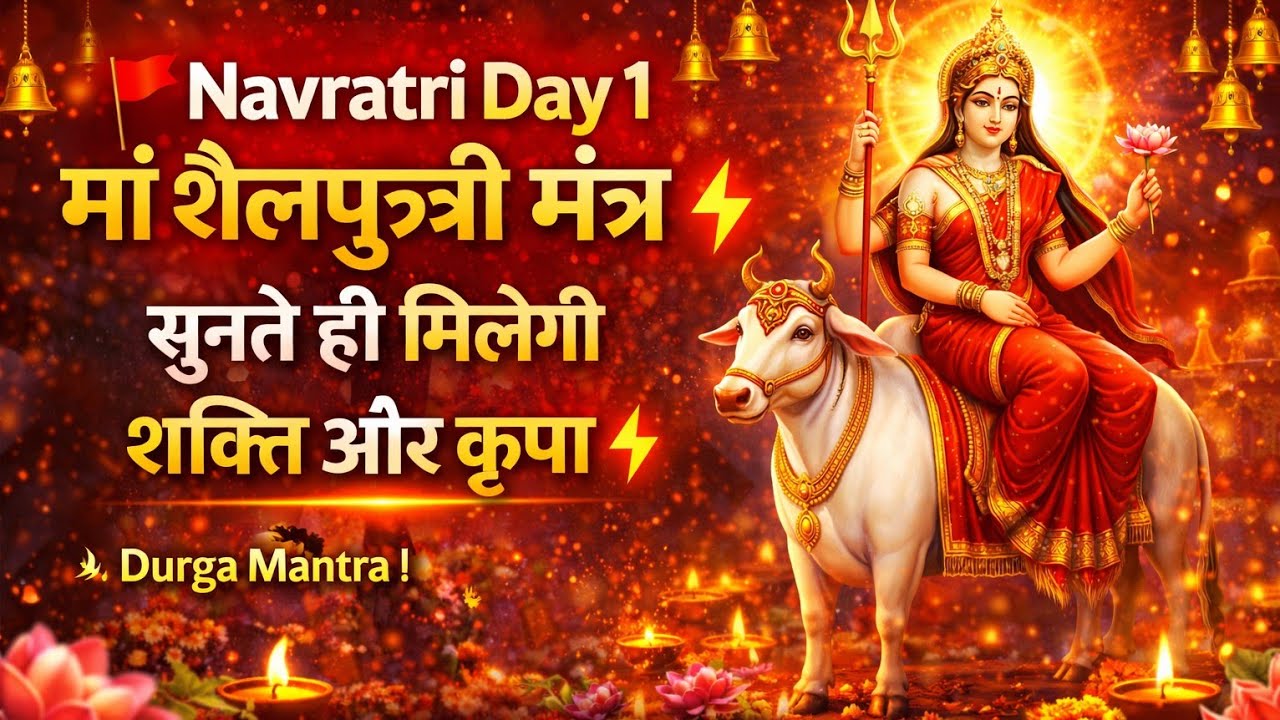 ⚡Navratriपहला दिन विशेष| माँ शैलपुत्री का चमत्कारी मंत्र|हर मनोकामना पूरी#Shailputri#NavratriSpecial