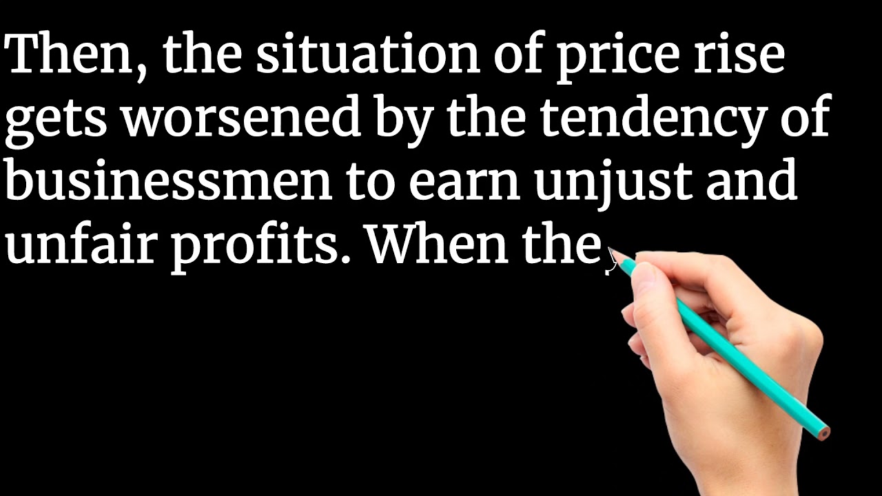 Essay on Rising Price