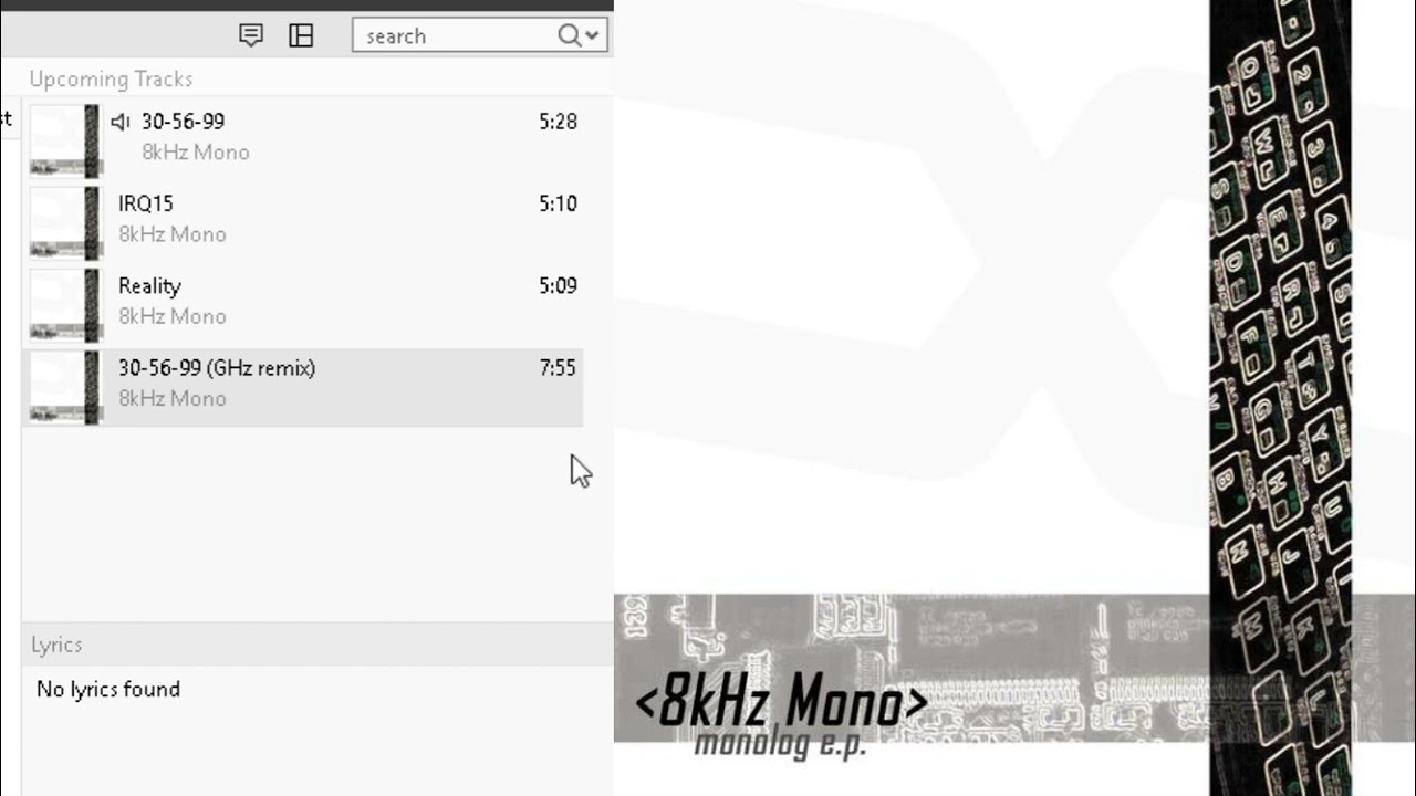 8Khz Mono - Monolog EP - EDM, techno