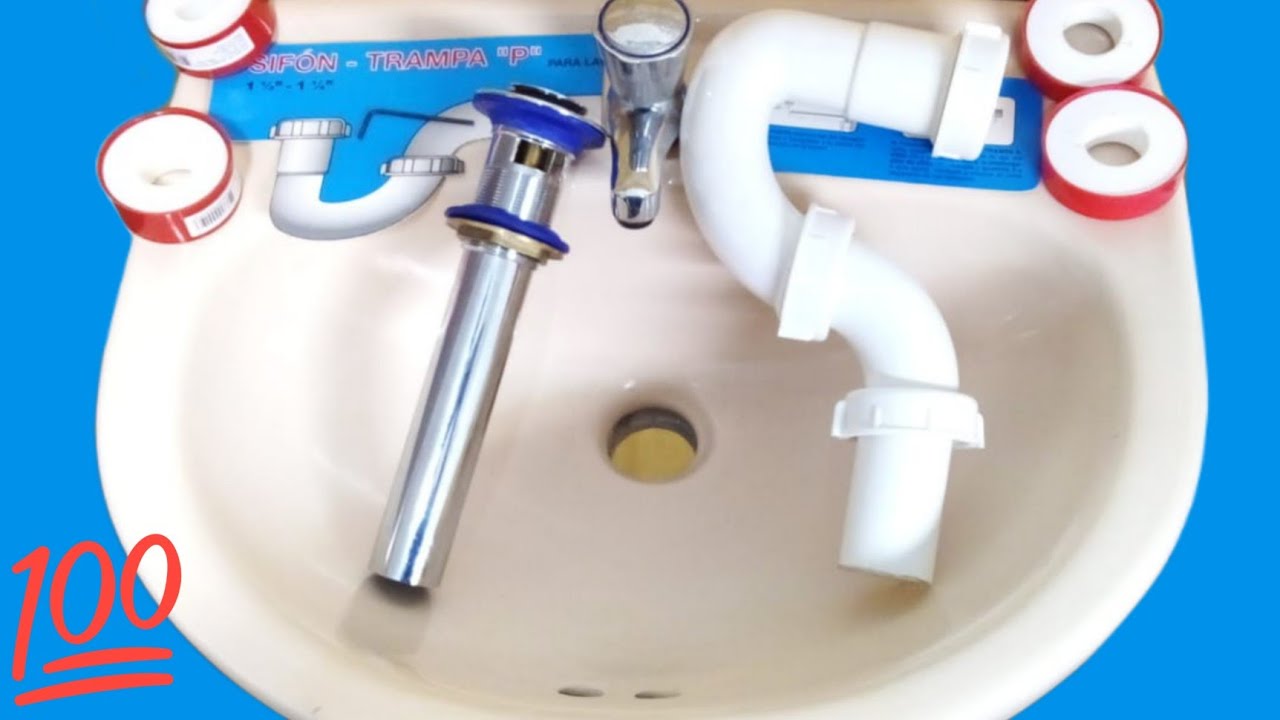 Como colocar una trampa de lavabo - Plomería