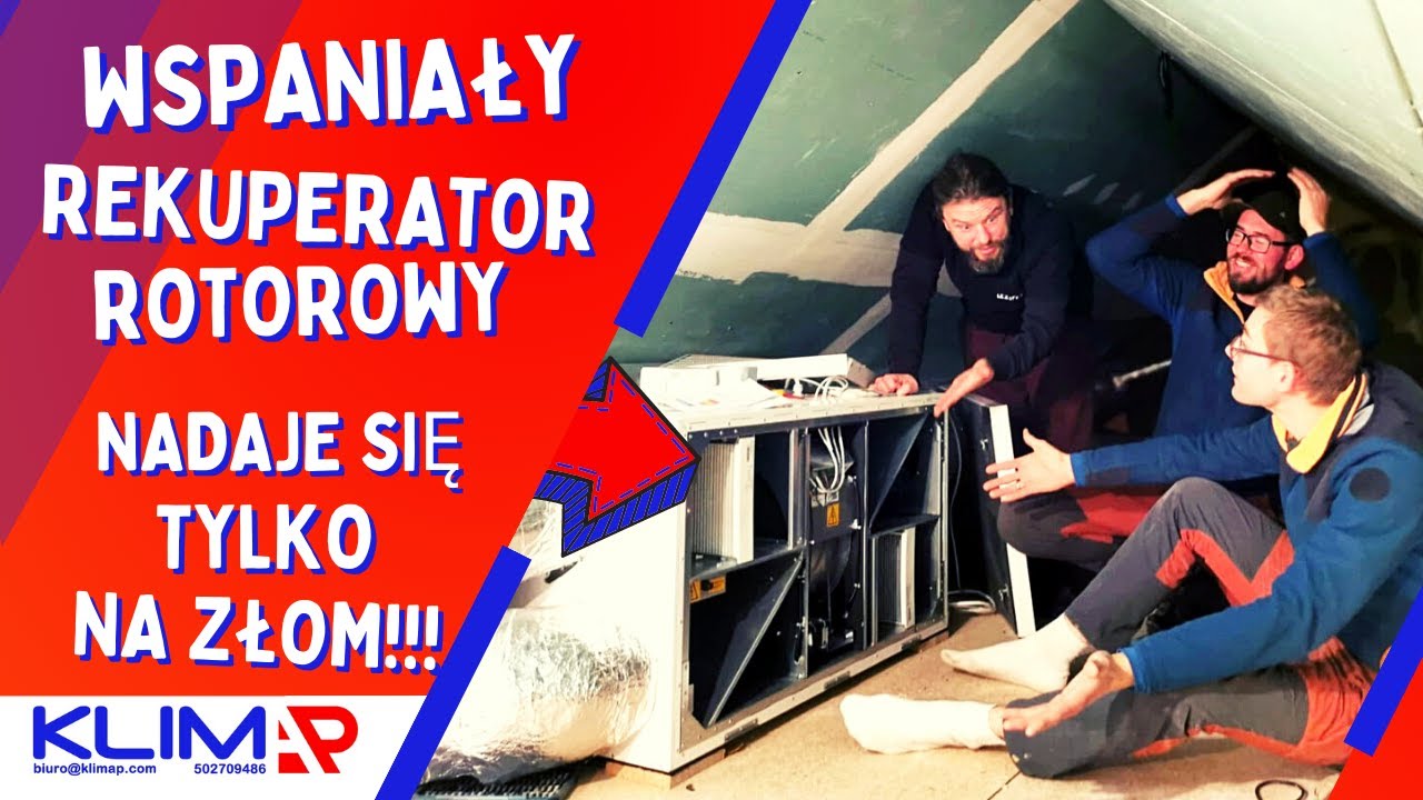 Wspaniały rekuperator rotorowy nadaje się tylko na złom!!!