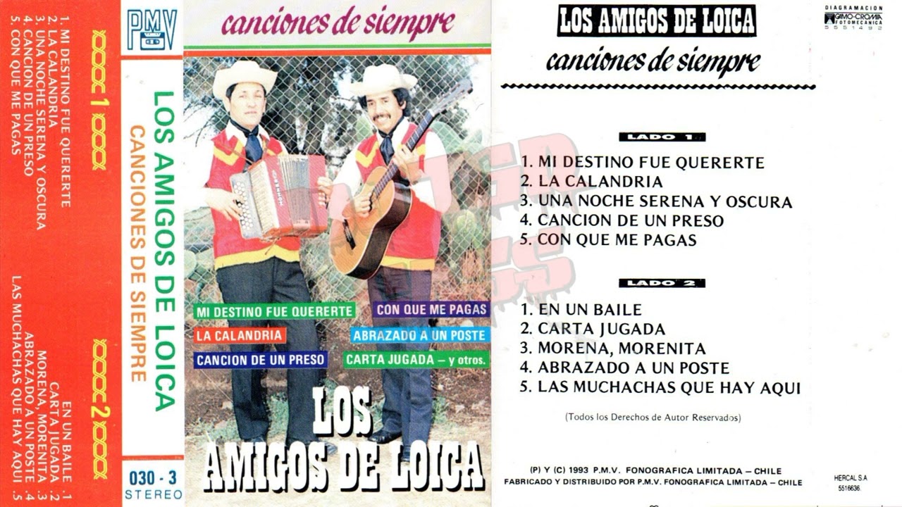 LOS AMIGOS DE LOICA - CANCIONES DE SIEMPRE [1993][DJTGRCASS] RIP PROPIO