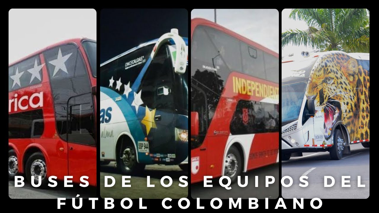 Buses de los Equipos del Fútbol Colombiano... ¿Cuáles son los 5 mejores?