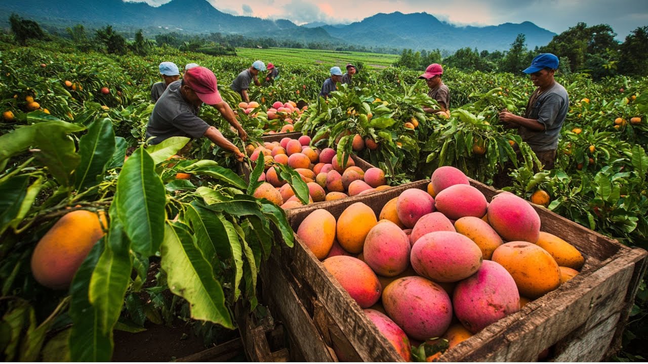 Inside China&rsquo;s Mango Farms: The Technology Behind Producing 77.7 Tons of Juicy Mangoes!