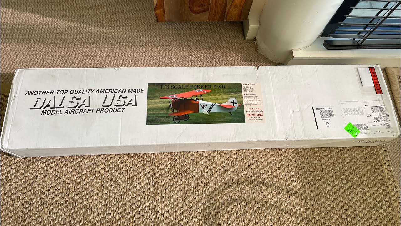 Balsa USA 1/3 scale Fokker D.VII Pt 1