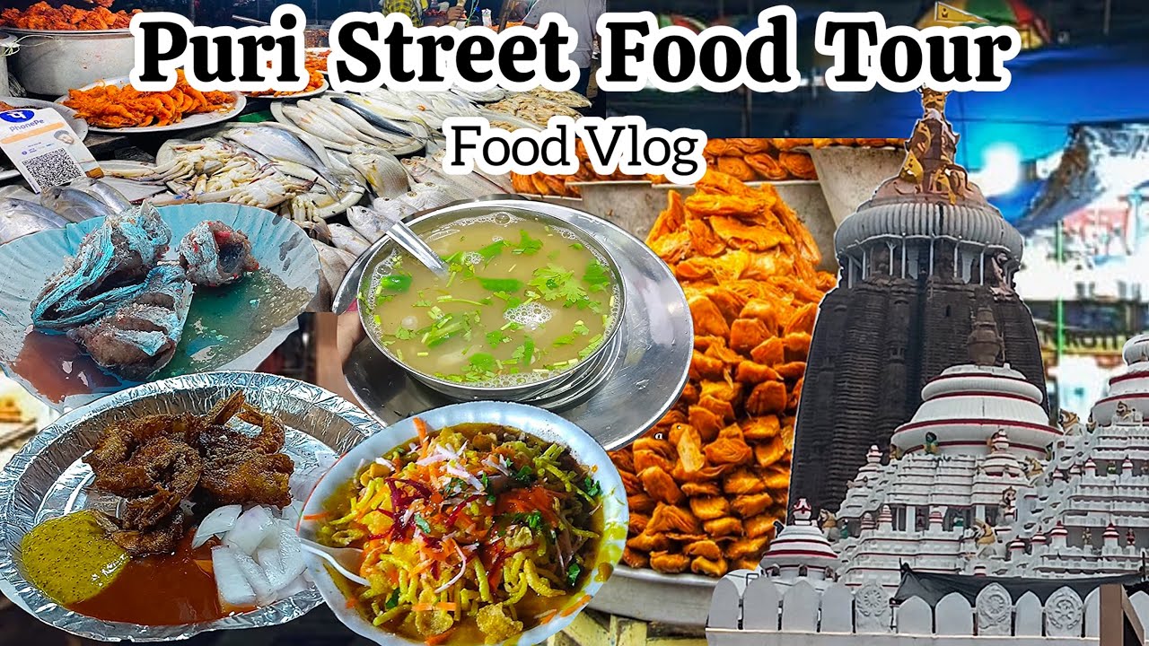Puri Street Food Tour I Fish fry + khaja + matar pani & more 