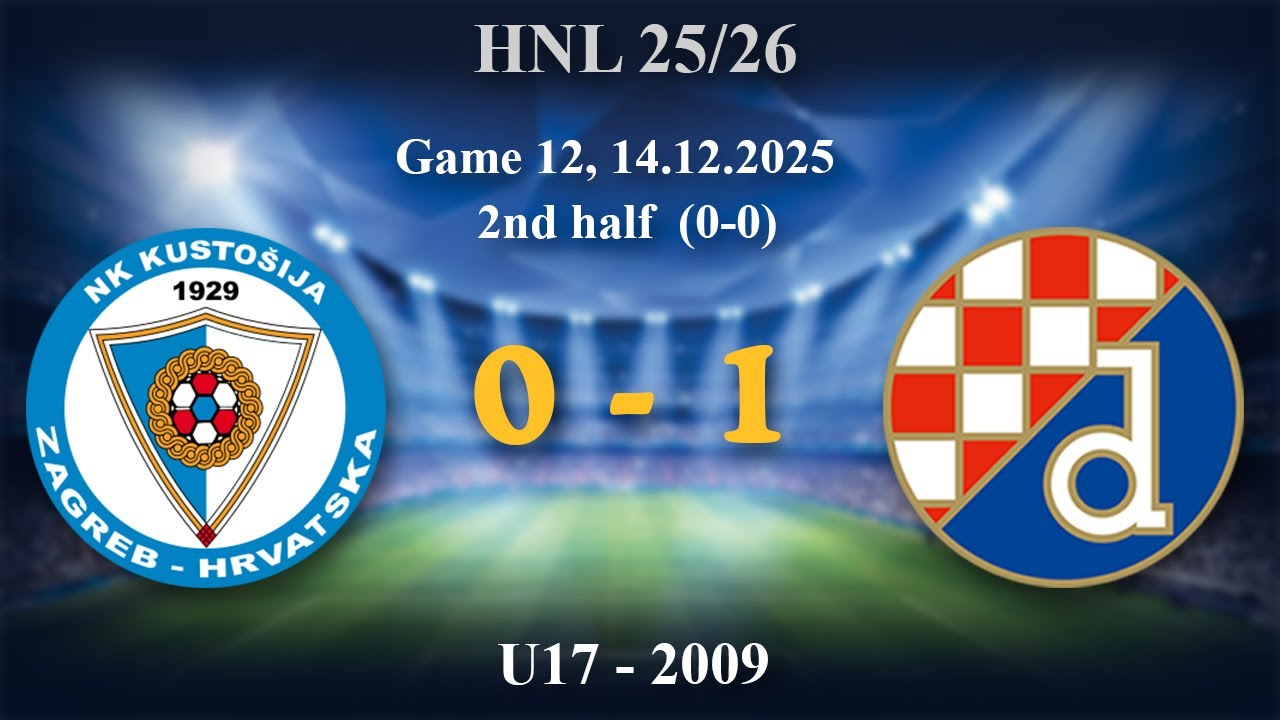 12. 2009 U17  Kustošija 0 (0)-(0) 1 Dinamo, HNL, 2nd half, 14.12.2025 #croatiafootball
