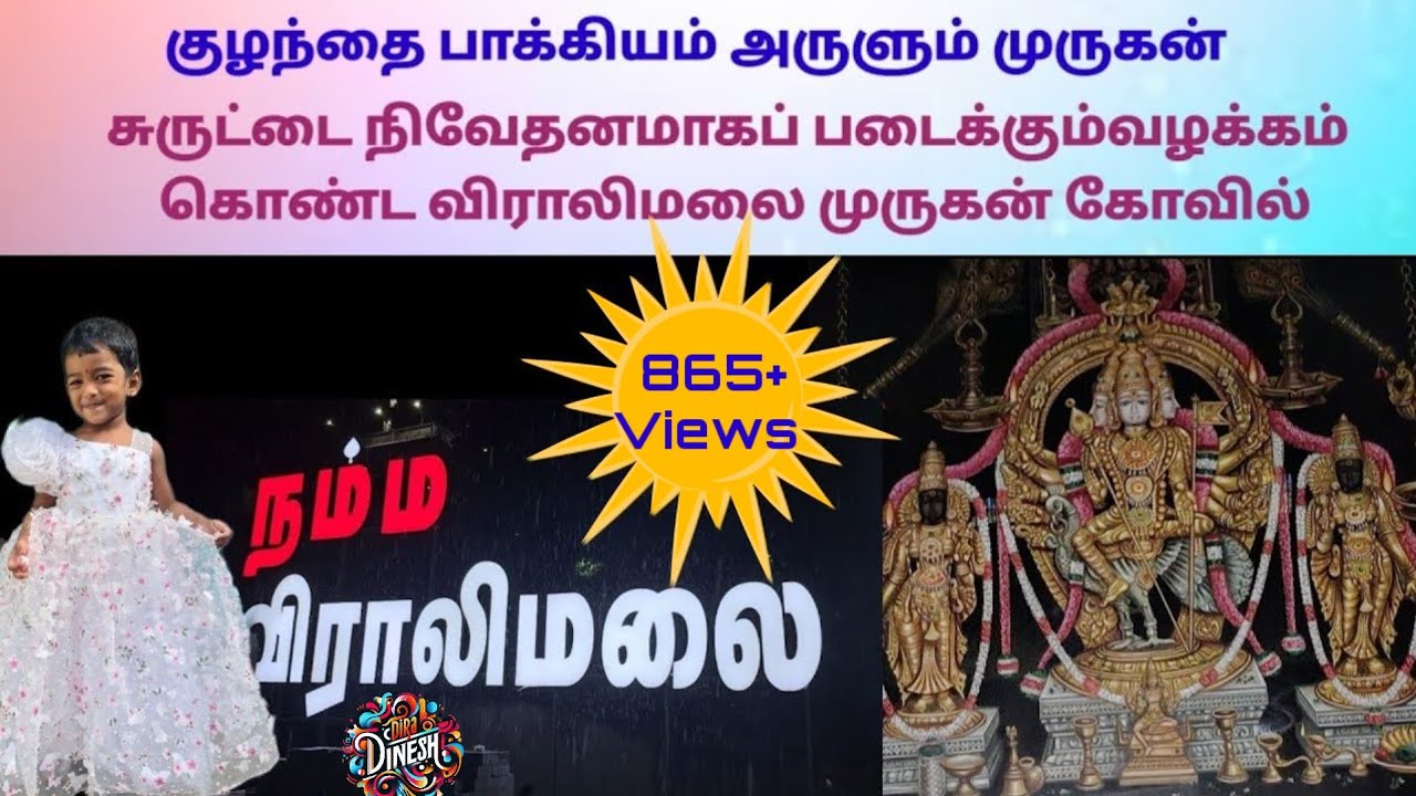 விராலிமலை முருகன் கோவில் | Viralimalai Arulmigu Subramaniya Swamy Temple Vlog |DiraDinesh