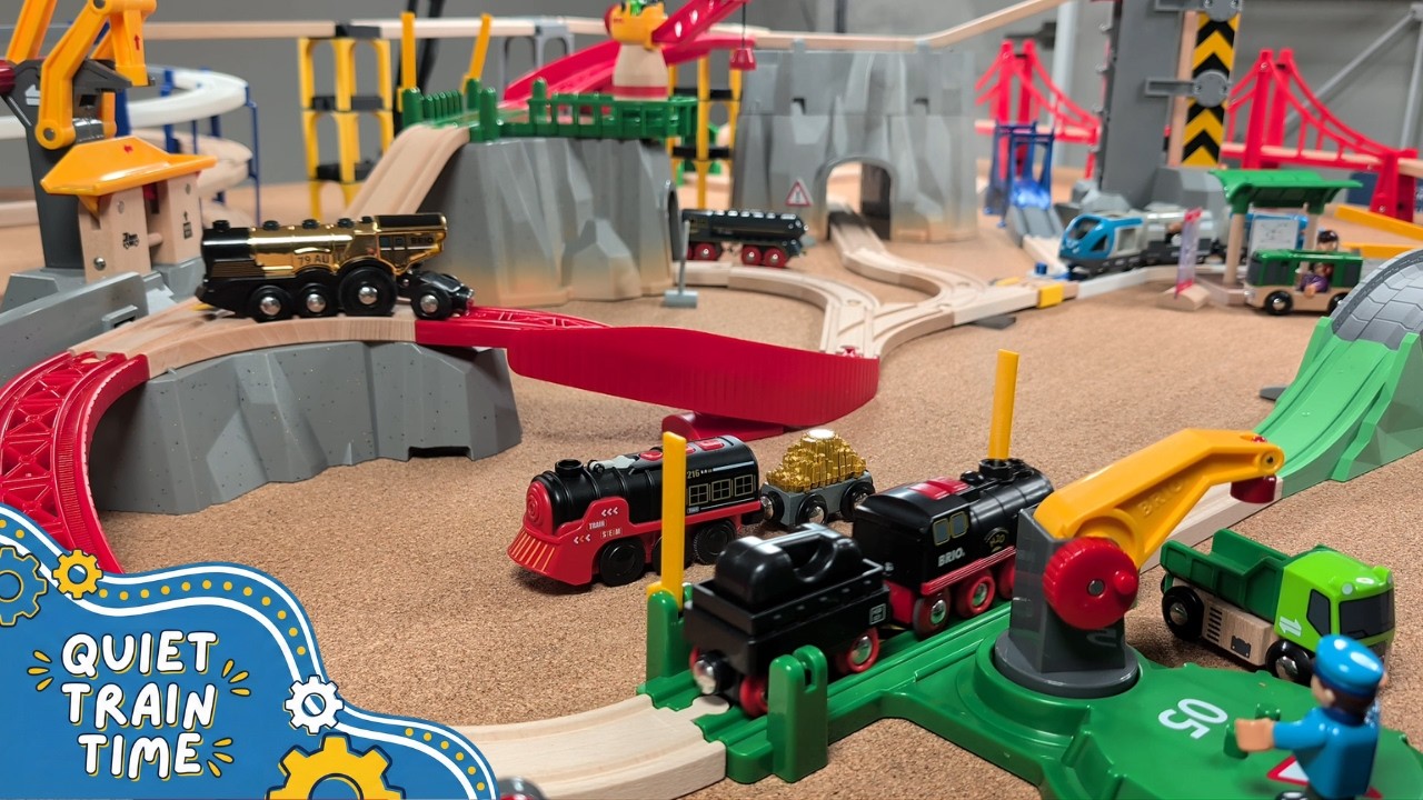HUGE BRIO Mountain Railway Build! 🏔️ Spiral Bridge & Custom 3D Track (No Talking)