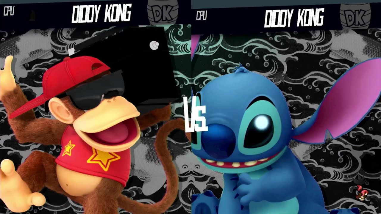 Diddy Kong Modded Characters in a Super Smash Bros Modded Tournament #55