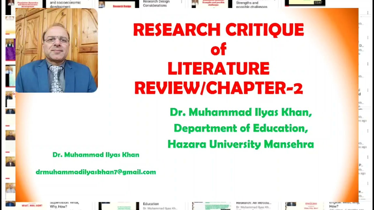 Research Critique of Literature Review/Chapter-2