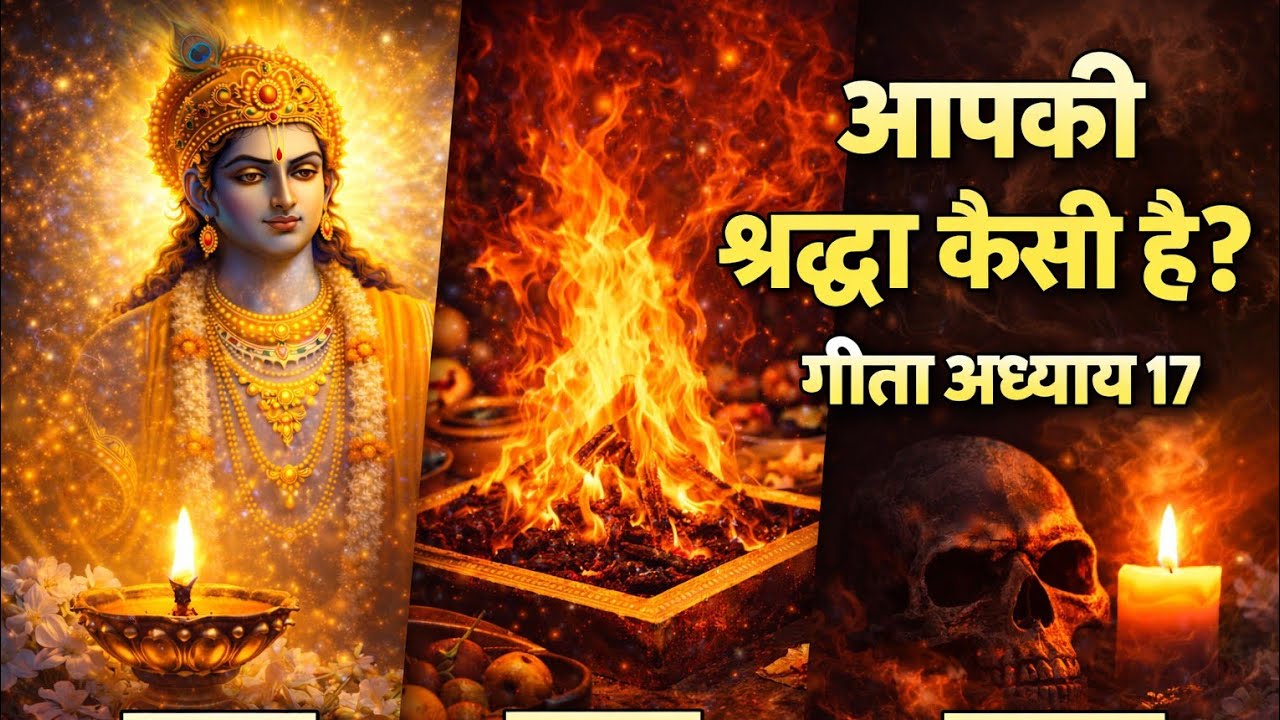 भगवद गीता अध्याय 17 | श्रद्धा कैसी हो? | सत्त्व रज तम का रहस्य