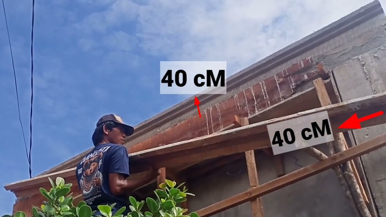 Simak cara bikin talang cor beton minimalis untuk depan rumah 
