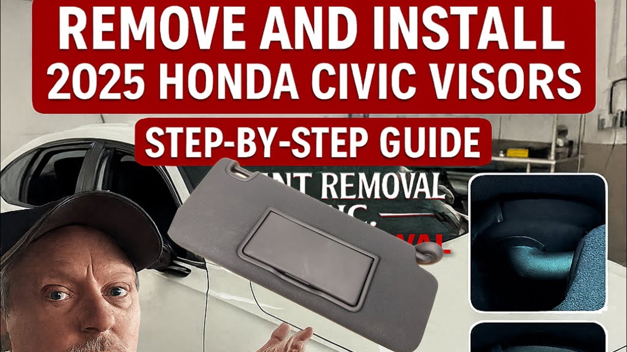 Как снять козырьки Honda Civic 2025 года (без винтов!) | Angelo Dent Removal Inc. Руководство по ...