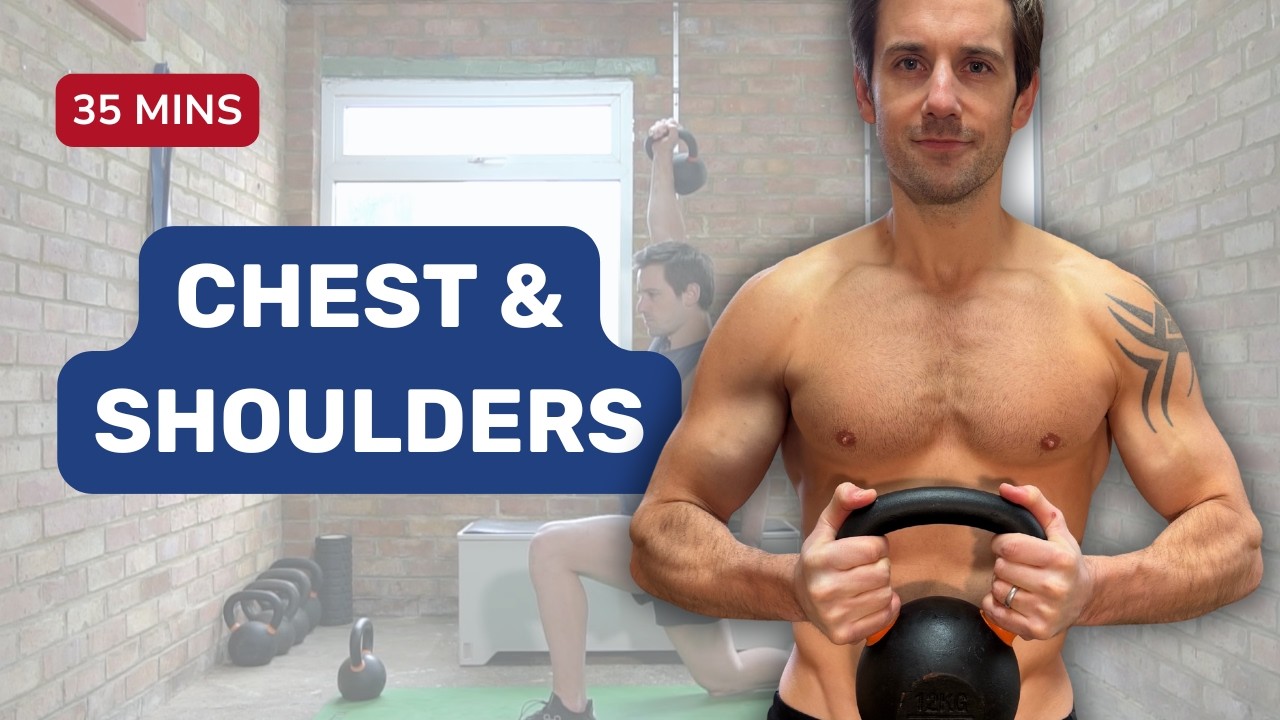 35 Min KETTLEBELL CHEST, SHOULDERS & TRICEPS Workout