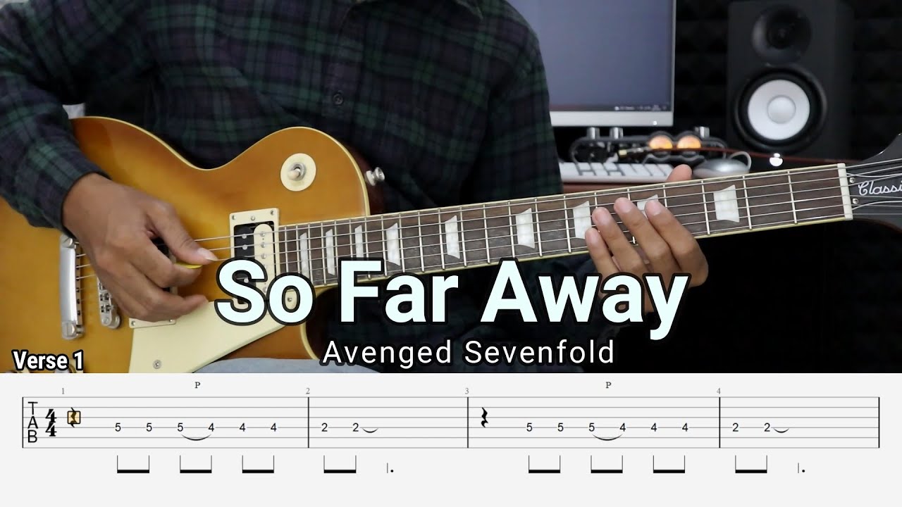 So Far Away - Avenged Sevenfold - Guitar Instrumental Cover + Tab