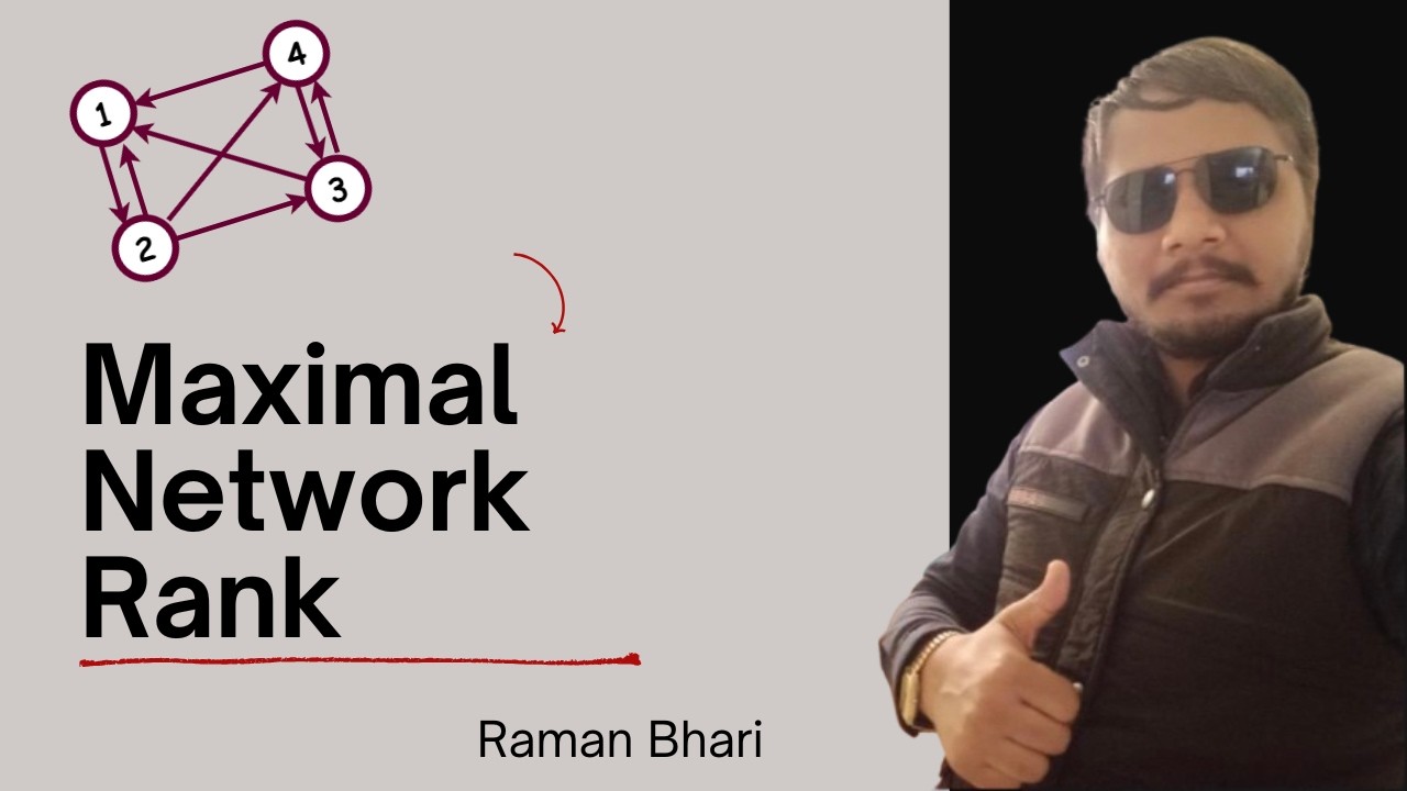 Maximal Network Rank | Graph Problem Explained | LeetCode 1615 | DSA for Interviews