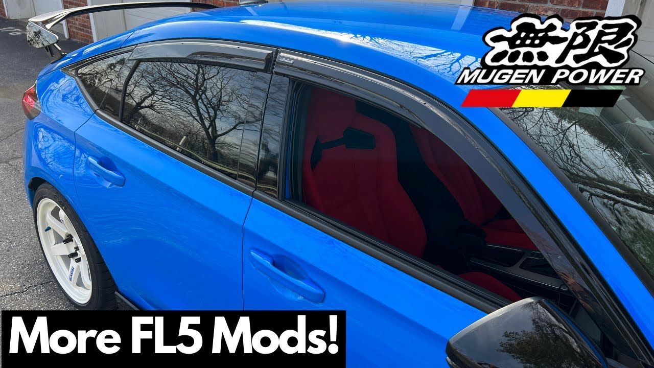 MUGEN Window Visor Vent Install | 2023 FL5 Civic Type R