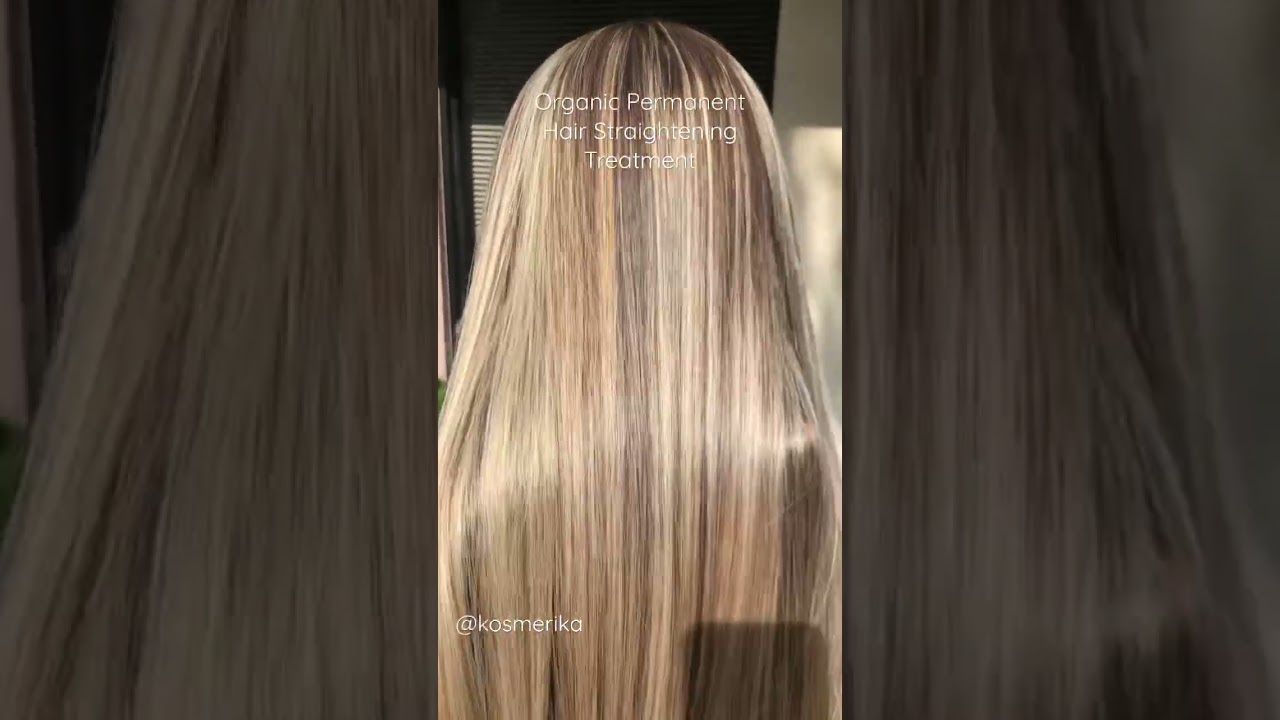 Organic Permanent Hair Straightening Treatment = No more frizzy hair.