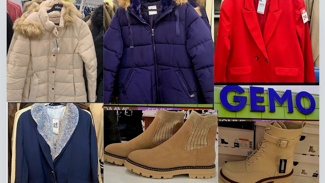 arrivage et nouvelle collection à gémo cette semaine, manteau et bottines pour l'hiver. 