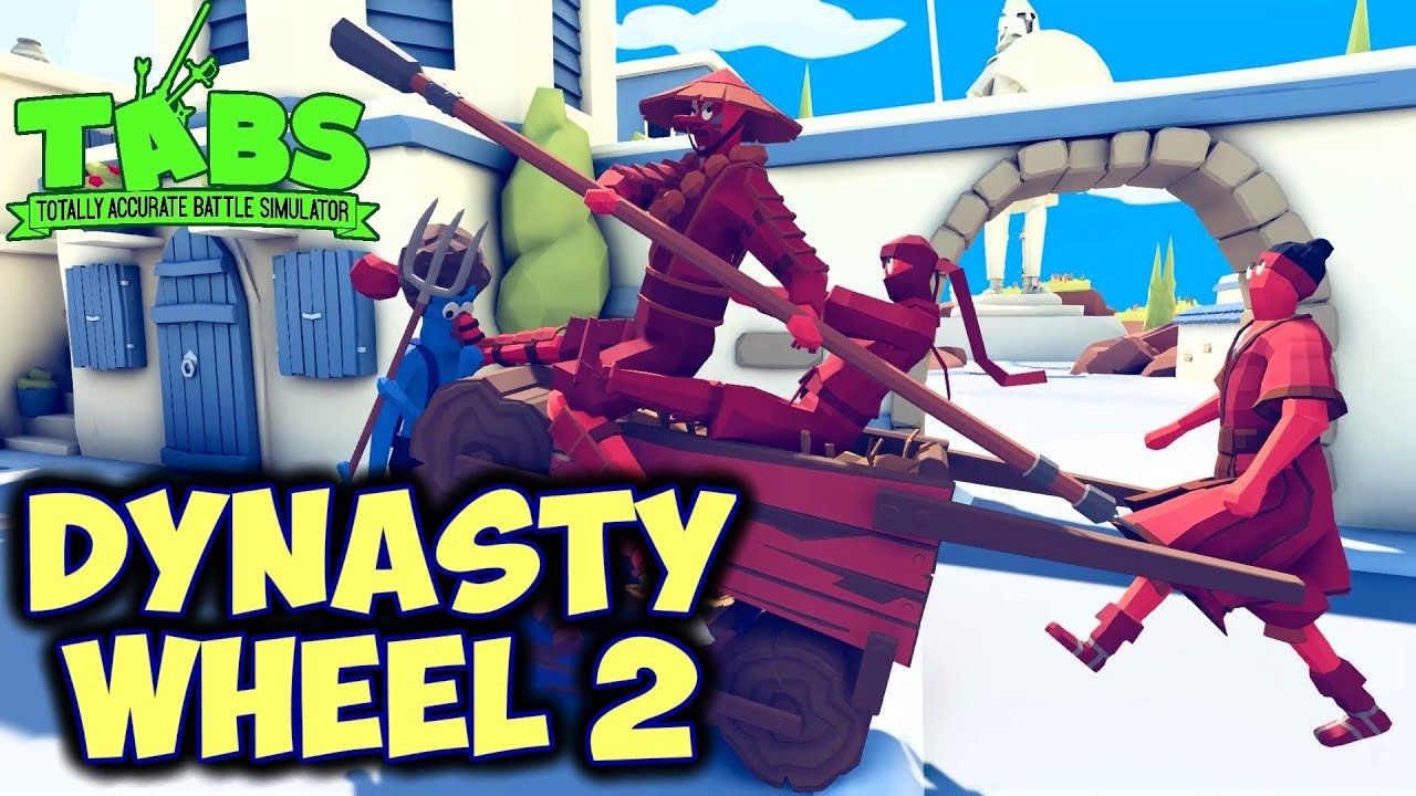 Dynasty Wheel2! Monk+ Ninja + Hwacha Rider vs Every Unit - TABS MODS Unit Possession Update
