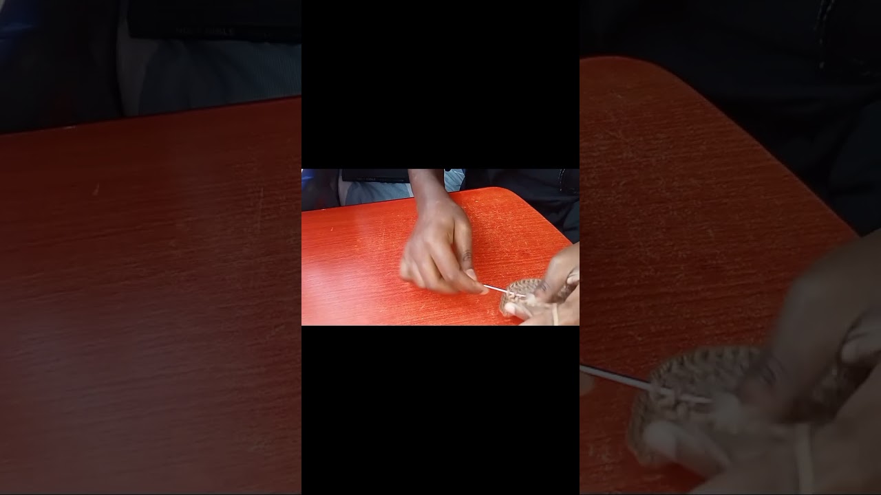 crocheting a ruffled hat