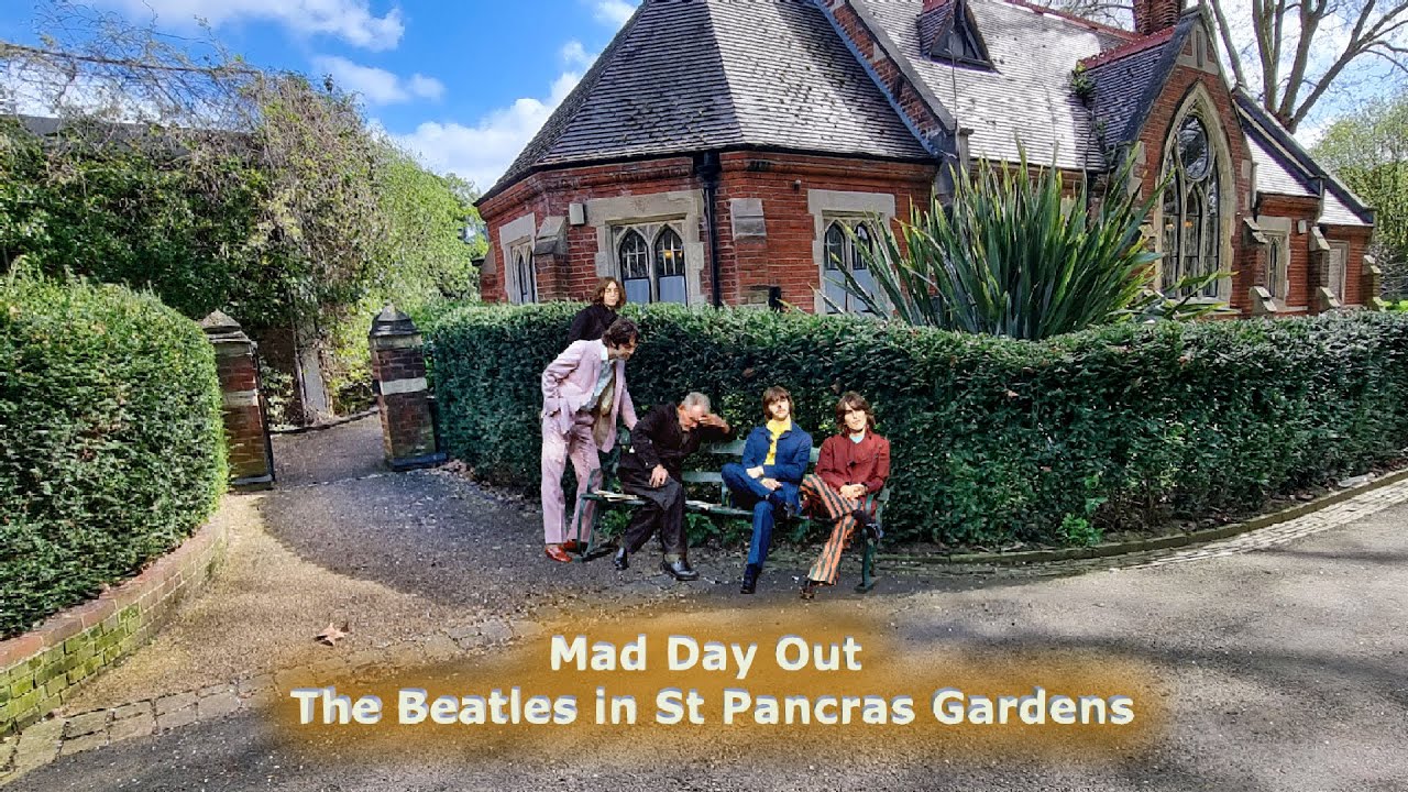 Mad Day Out: The Beatles in St Pancras Gardens - London. Now and then.