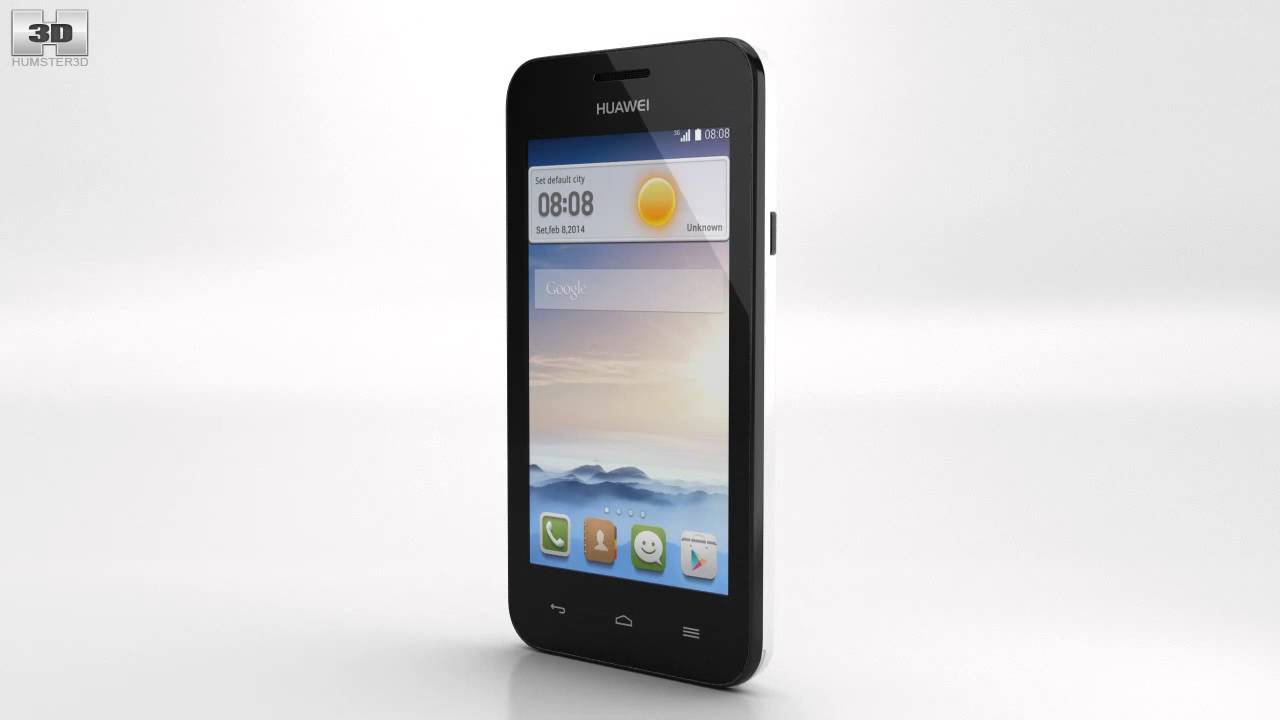 Huawei Ascend Y330 White 3D model by 3DModels.org