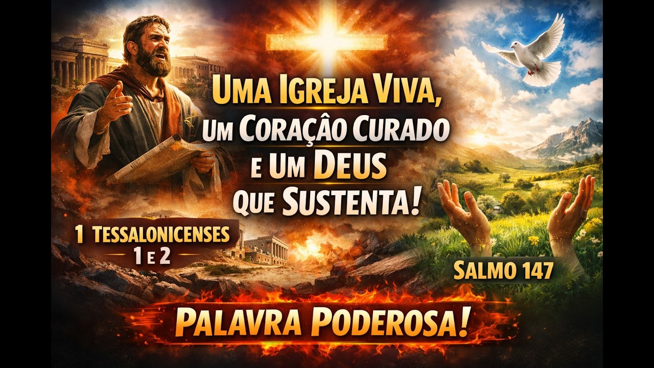 Leitura de I Tessalonicenses, Capítulos 1, 2 e Salmos de Número 147.