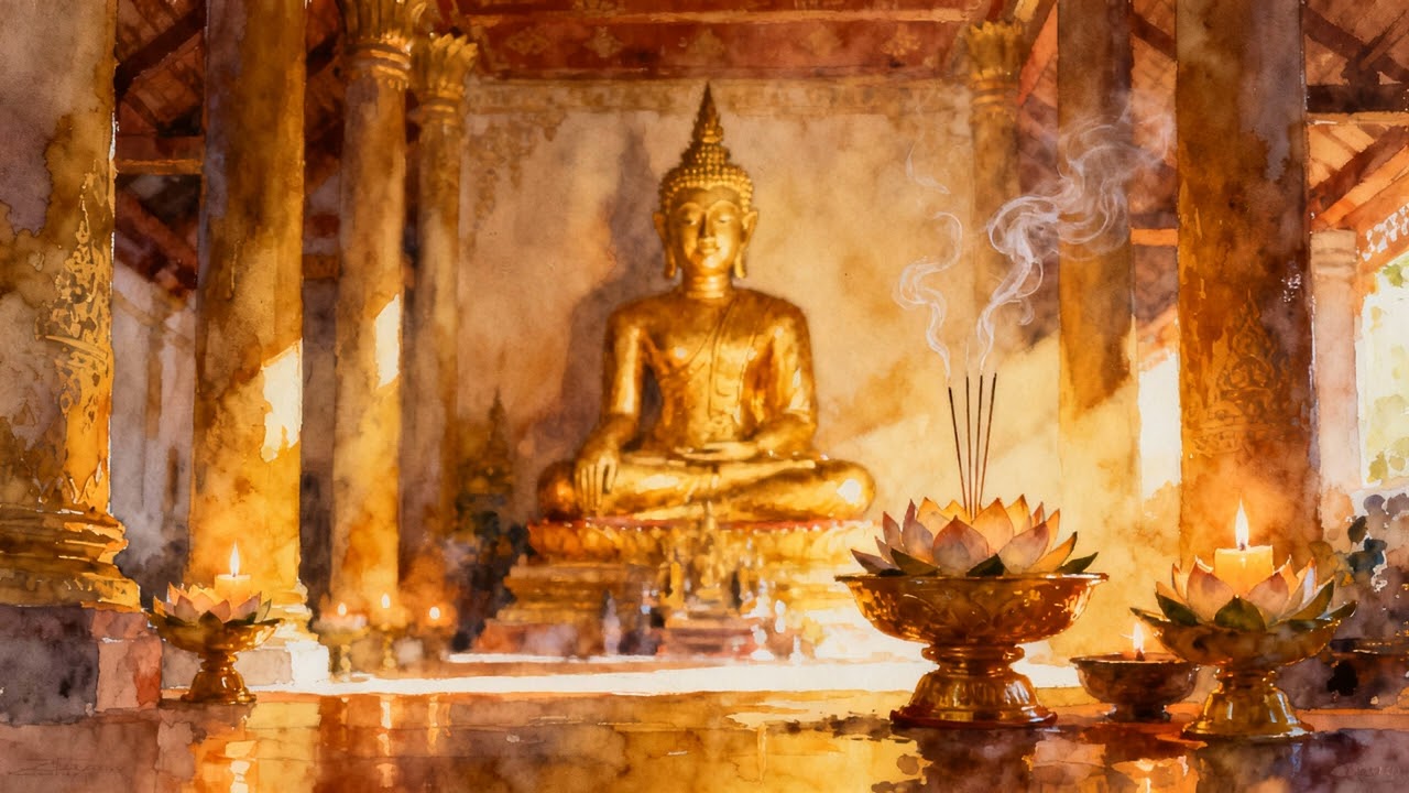 Temple Serenity — 1 Hour Thai Spa Music for Meditation, Sleep, Relaxation