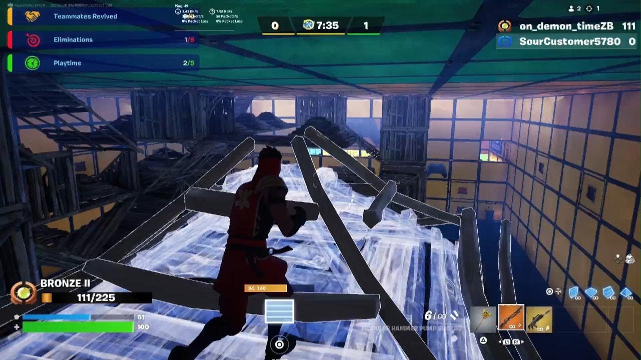 1 V, 1 tilted.