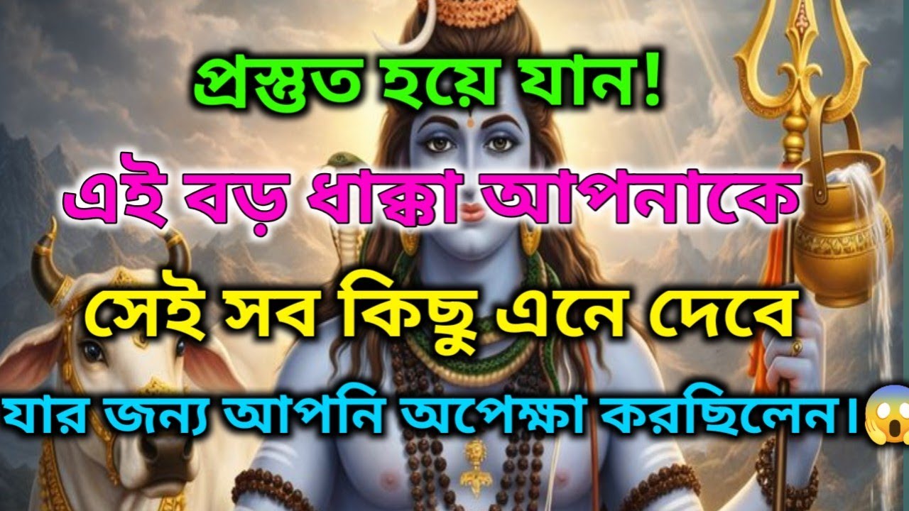 ✅🌈প্রস্তুত হয়ে যান! এই বড় ধাক্কাই সেই সব কিছু দেবে যার জন্য আপনি অপেক্ষা করছিলেন।|🕉️ মহাদেবের কৃপা 