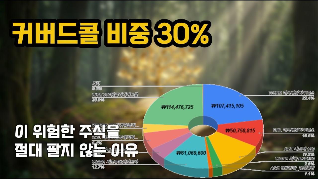 커버드콜 비중 30%, 제가 이 '위험한 주식'을 절대 팔지 않는 이유| 머니포레스트