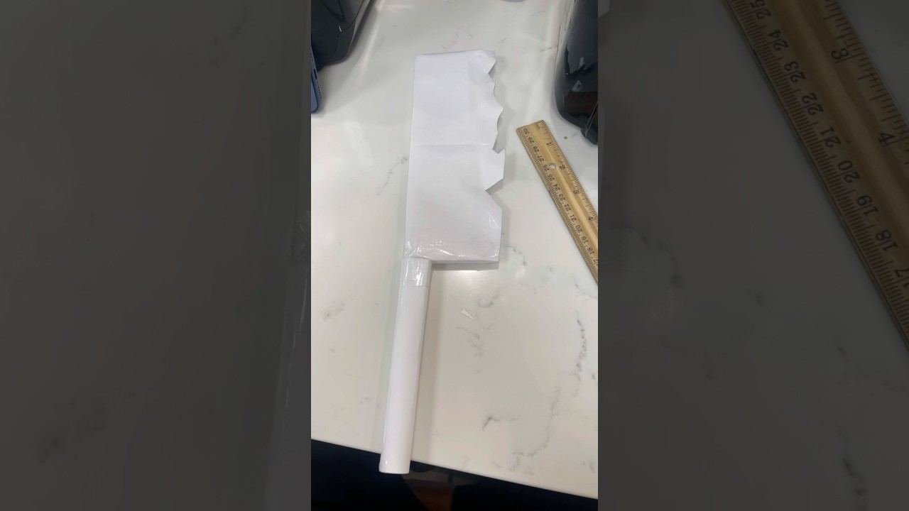 Making paper weapons part 136 cleaver 