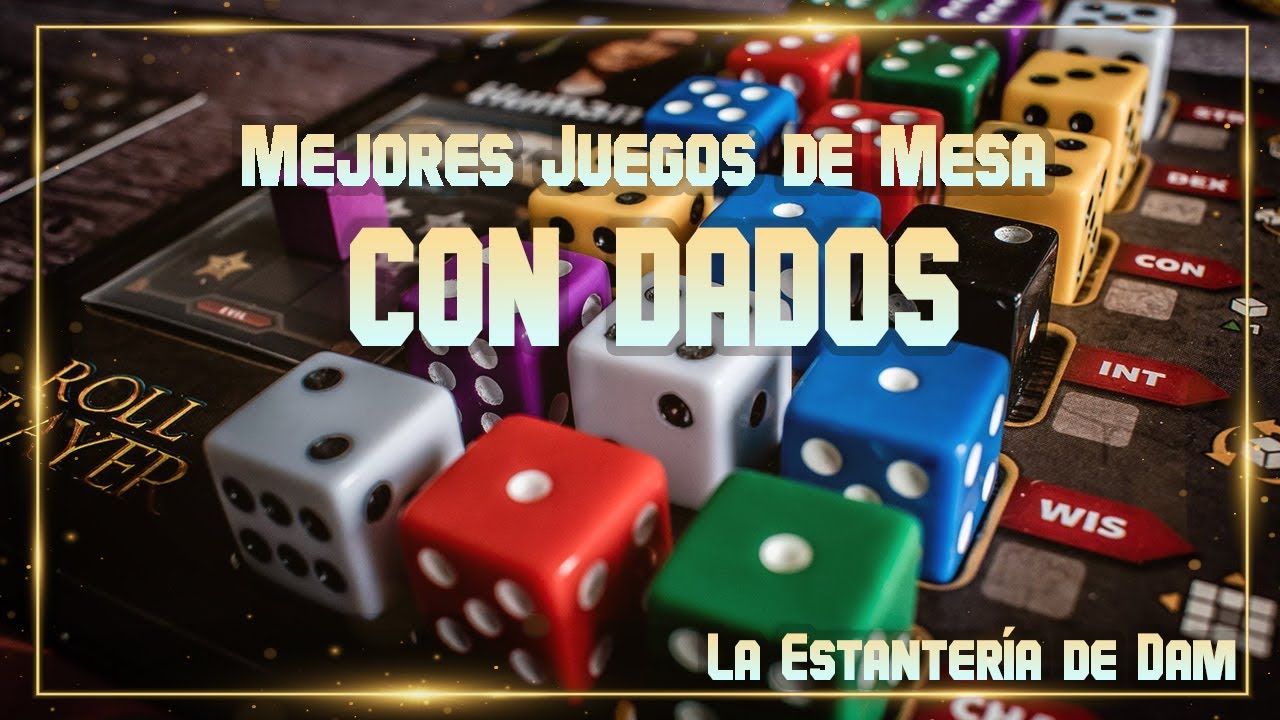 Los MEJORES JUEGOS DE MESA con DADOS - La Estantería de Dam #3 | Mis 100 Juegos de Mesa FAVORITOS