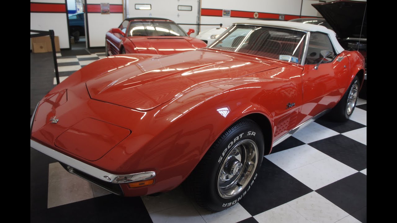 1970 Corvette Stingray Roadster For Sale-Ontario Orange~350/270~Auto~A/C~Power Brakes & Steering