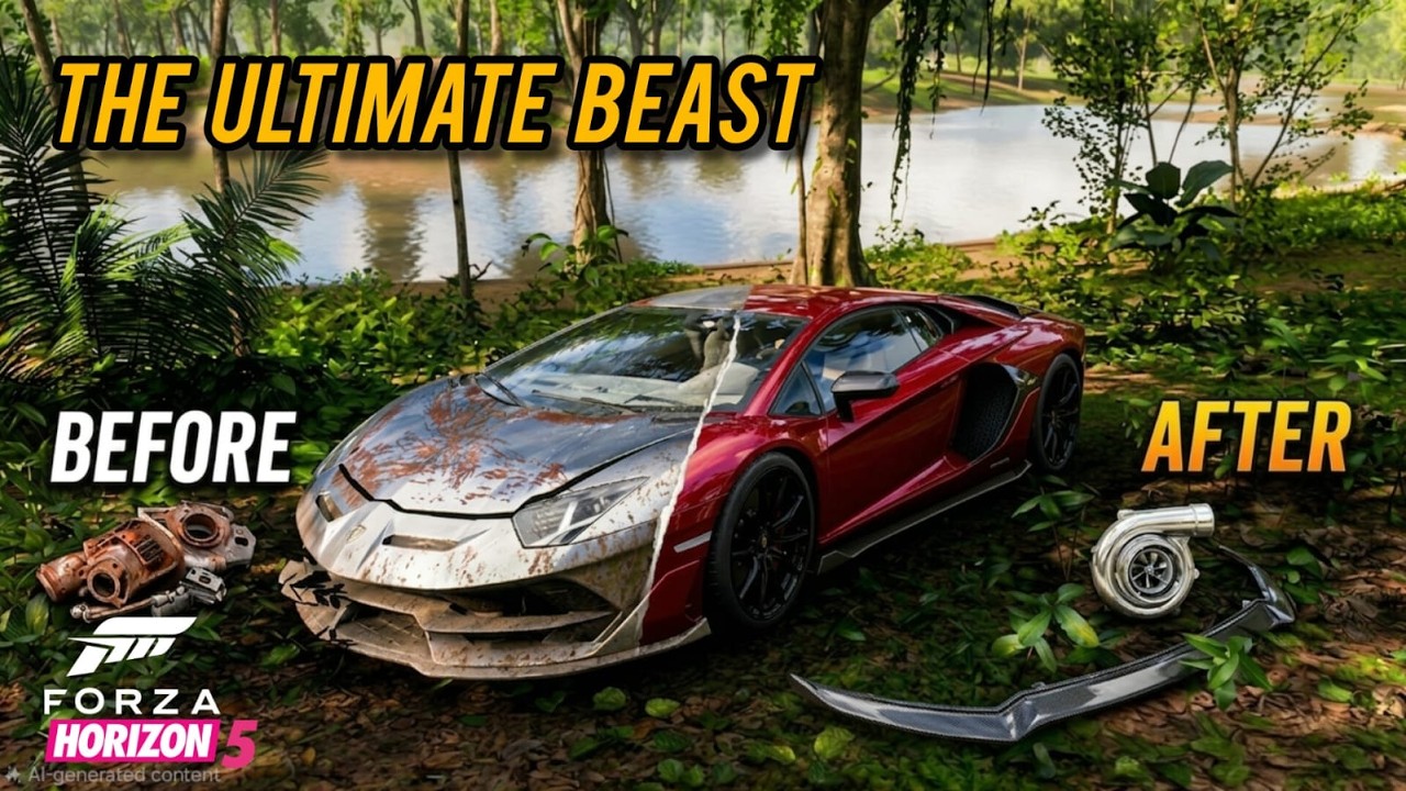 Restoring the RAREST Lamborghini SVJ in Forza Horizon 5