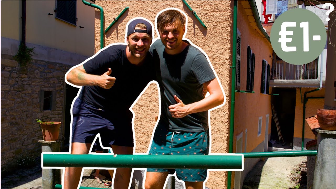 STUDENTEN (23) KOPEN KLUSHUIS in ITALI&Euml;, RENOVEREN en geven het GRATIS weg!
