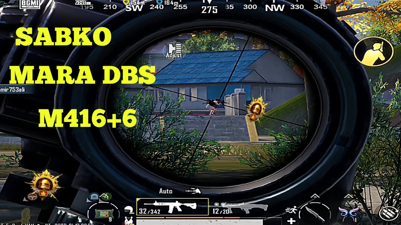 M416+DBS 💀 BEST COMBO SABKO MARA 🥵 PUBGMOBAIL BGMI SMOOTH GAMEPLAY 💯