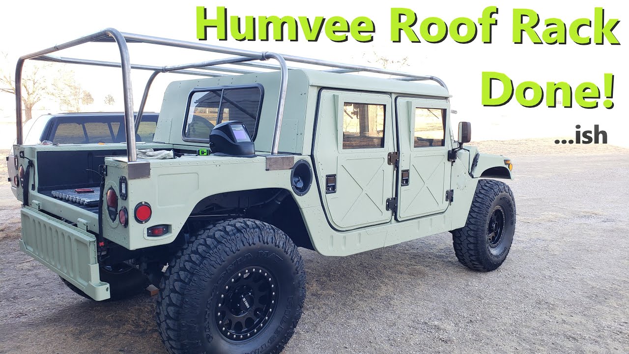 Humvee - Roof Rack Finished (kinda) and New Mirrors