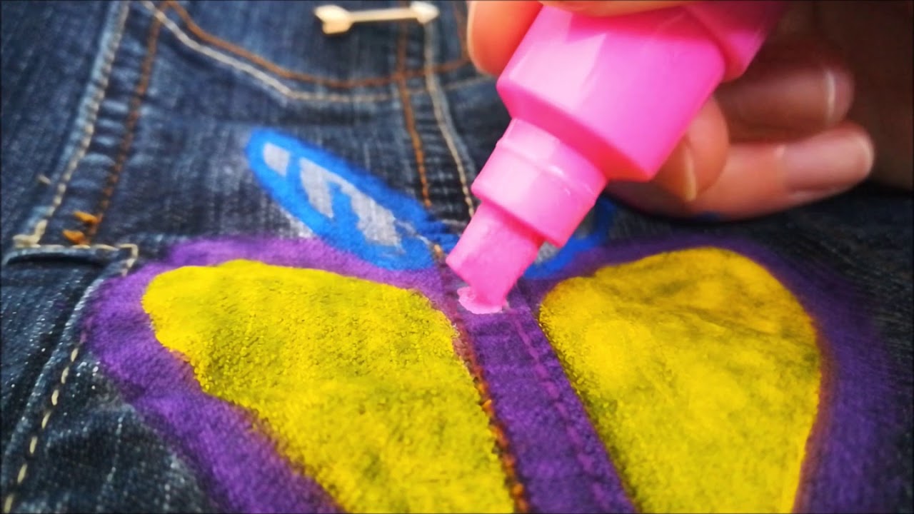 Using Posca Pens on a Denim Jacket