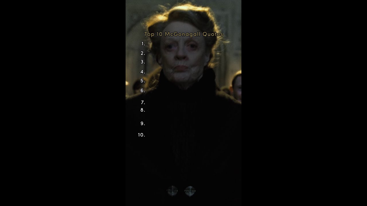 McGonagall's best quotes #HarryPotter #ProfessorMcGonagall