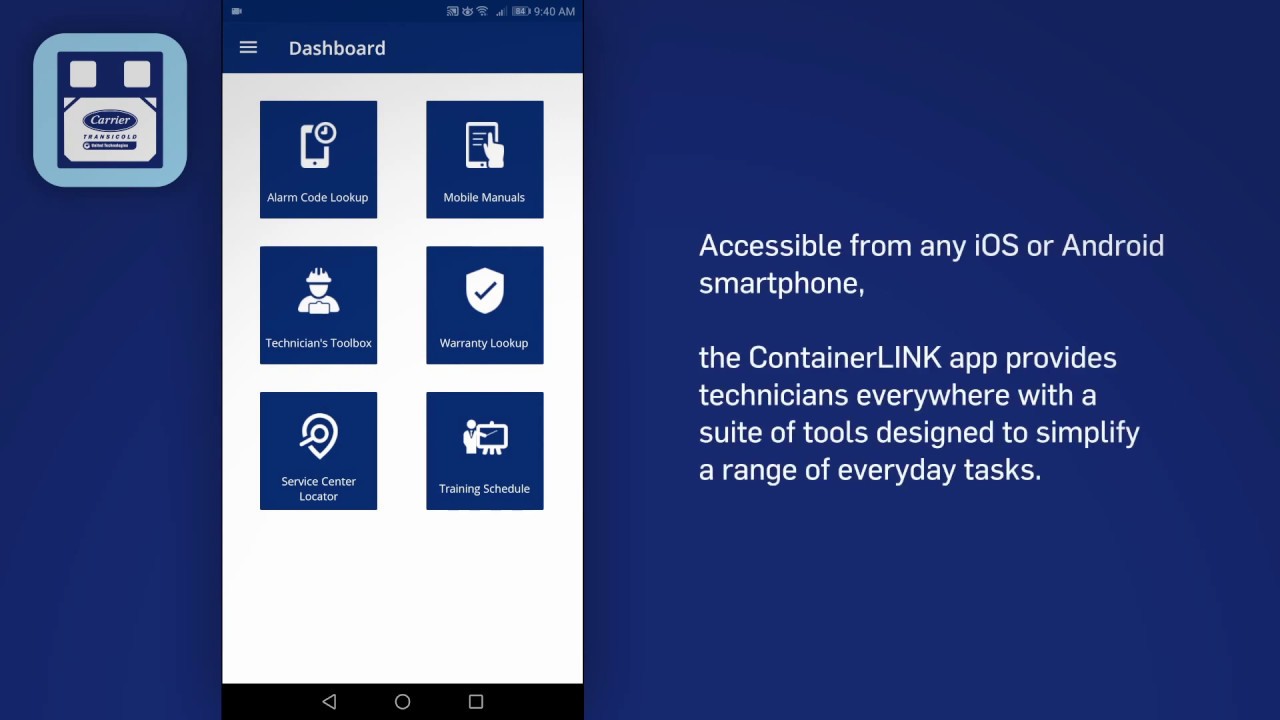 Carrier Transicold – Faster Service at Your Fingertips with ContainerLINK™