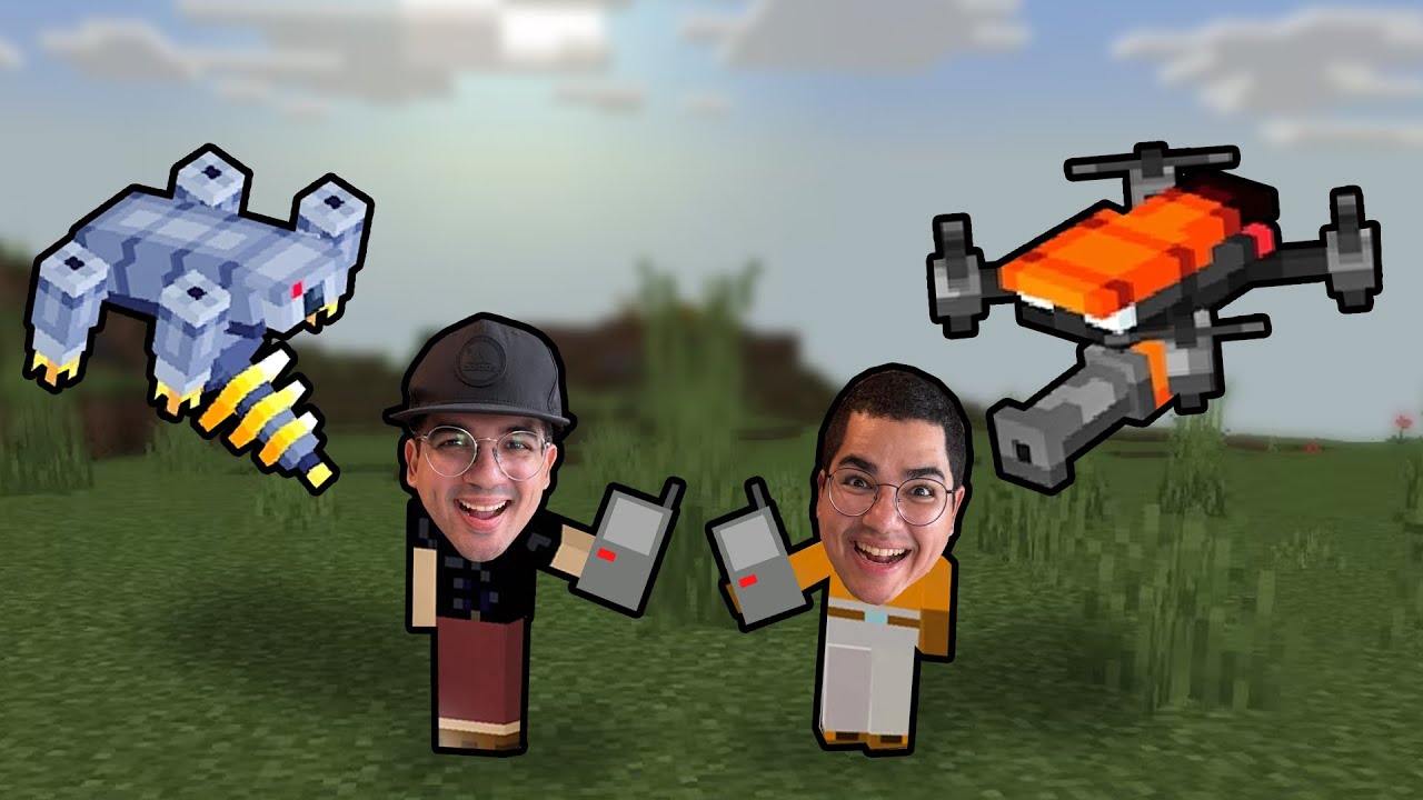 CRIAMOS DRONES COM SUPER PODERES NO MINECRAFT!