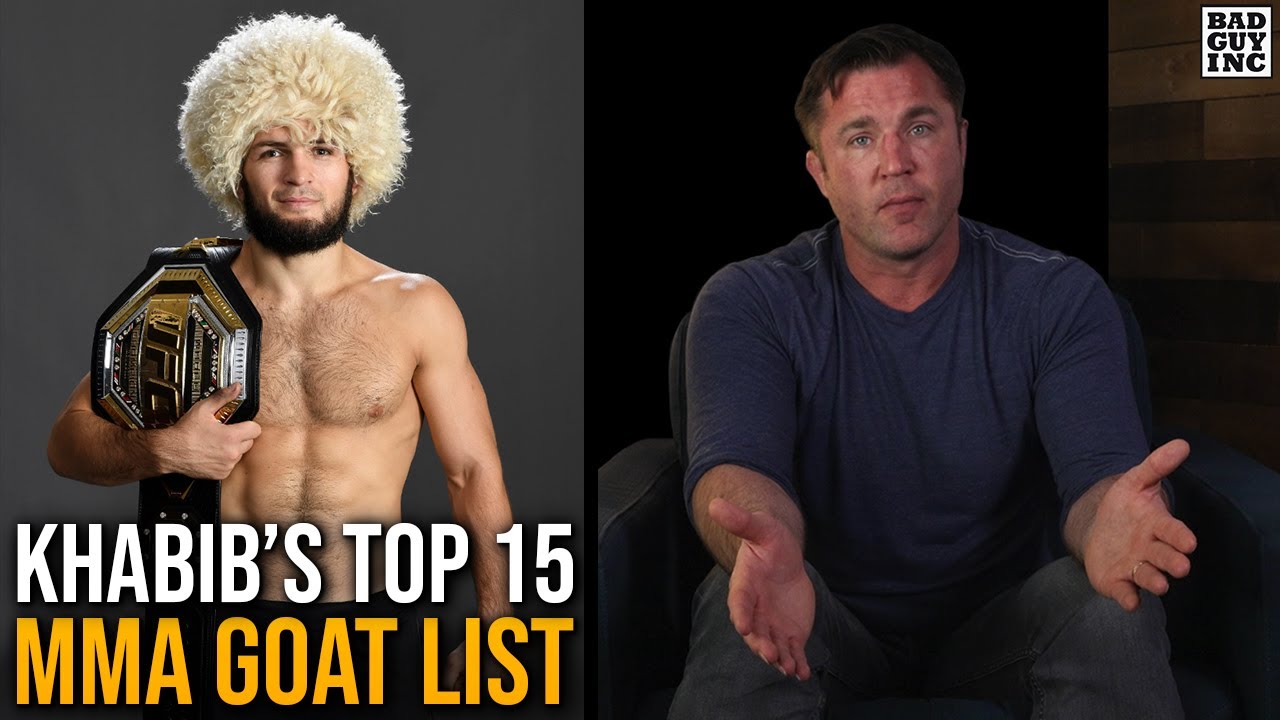 Khabib Nurmagomedov’s Top 15 MMA GOAT List…