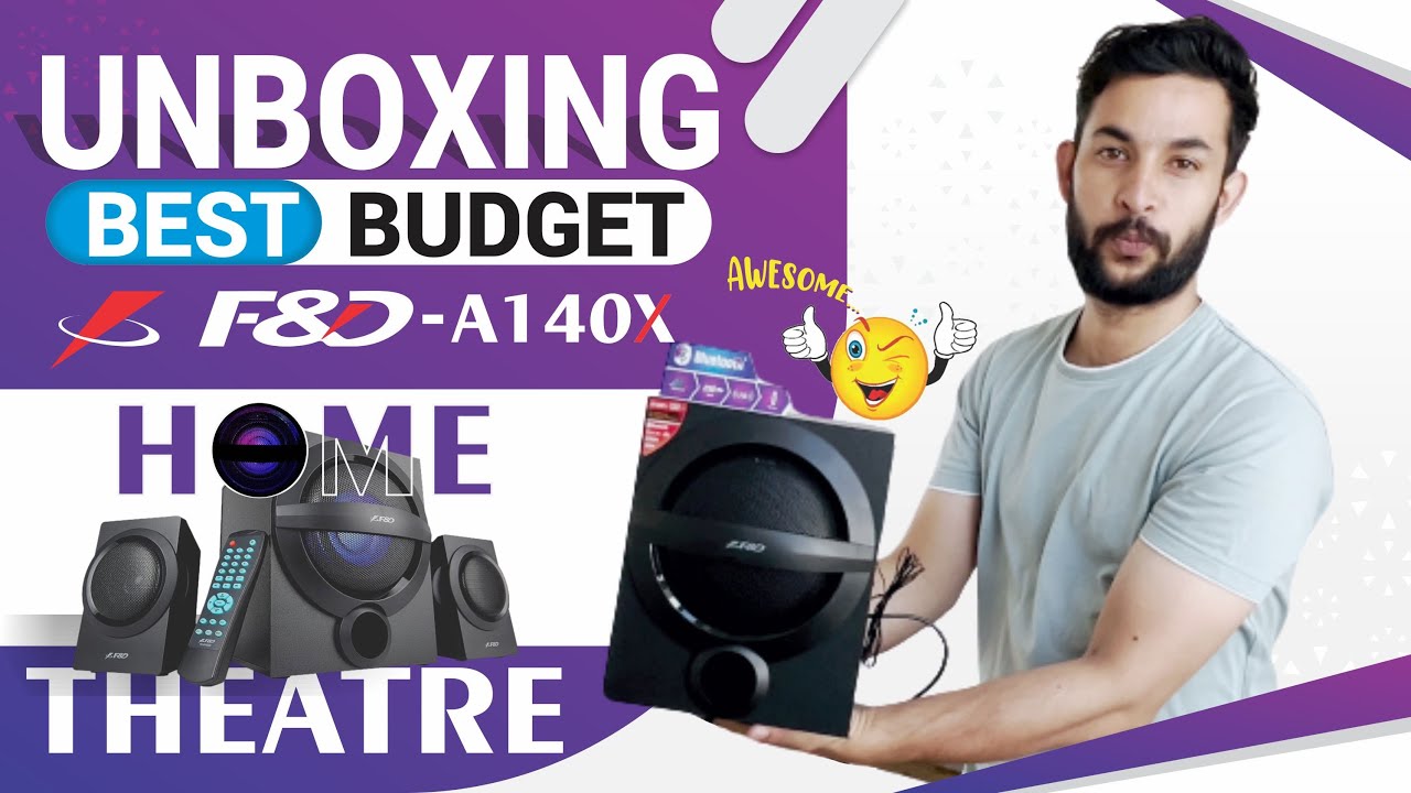 F&D A140X Unboxing | best budget home theater system 2023 | Best home theatre under 3000 | NinjaTips