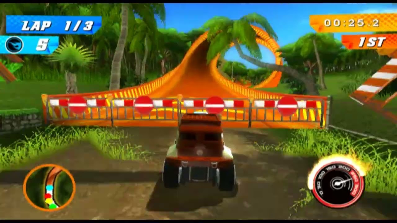 Hot Wheels Track Attack Wii - All Knockout Lap Races